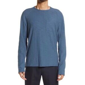 Vince Size Medium Pocket Long‎ Sleeve T-Shirt Men’s Heather Blue Cotton #B13-5